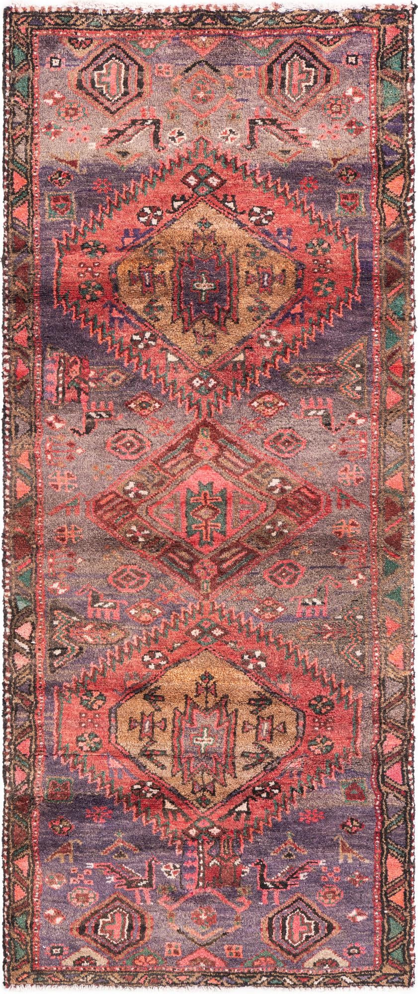 2' 4 x 6' Hand Knotted Ultra Vintage Persian Wool Runner Rug