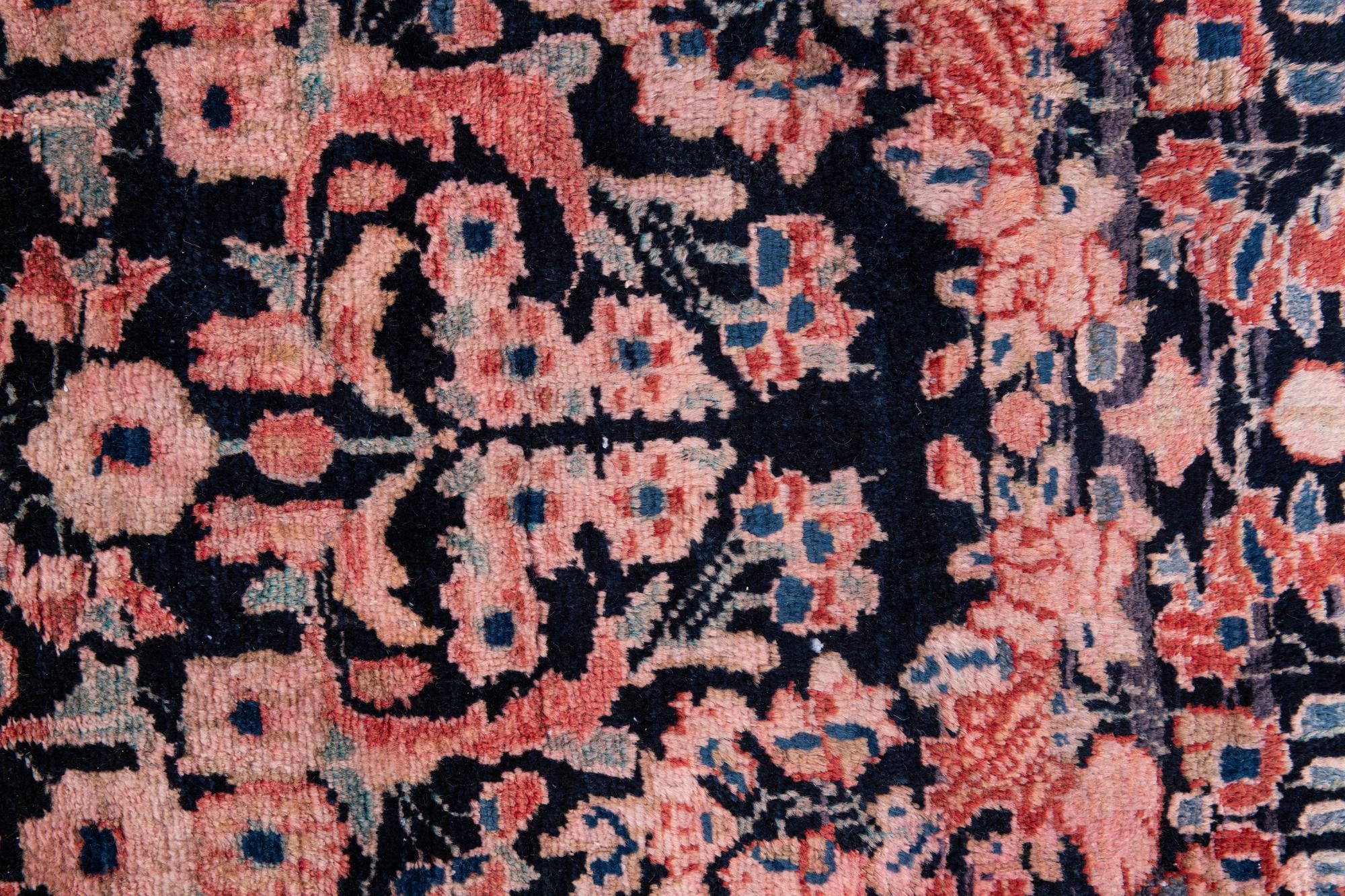 3' 9 x 10' 4 Hand Knotted Ultra Vintage Persian Wool Runner Rug