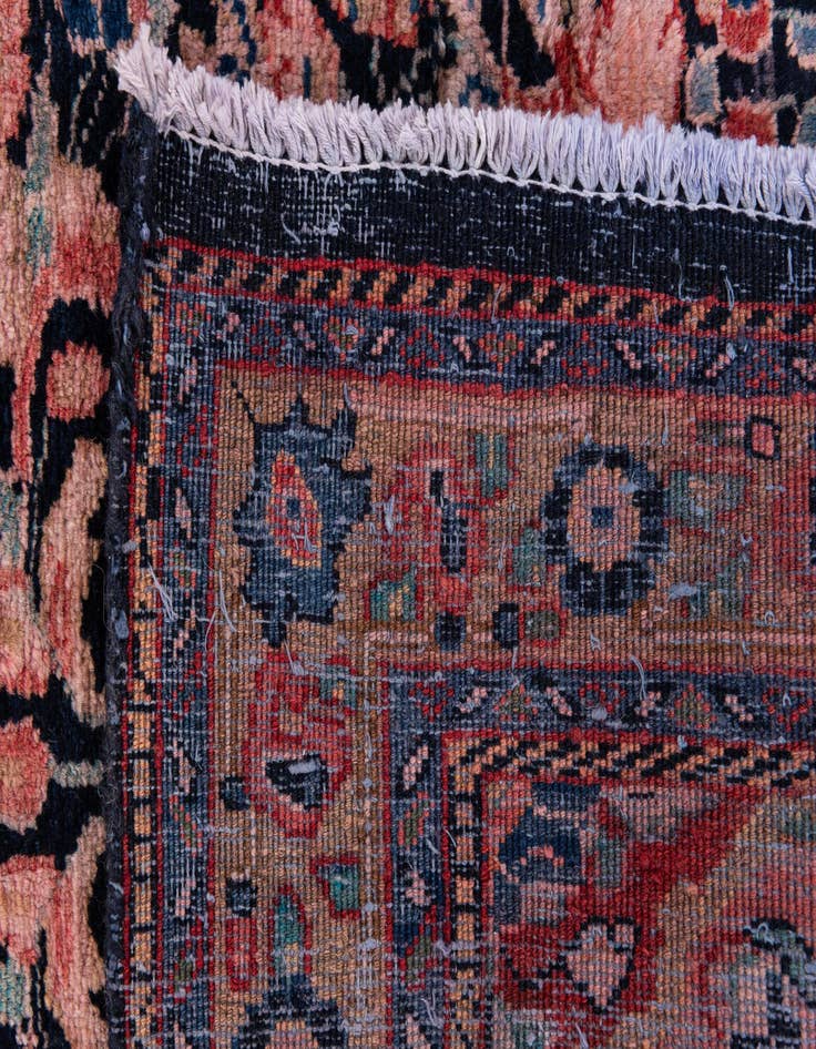 Detail image of 3' 9 x 10' 4  Hand Knotted Ultra Vintage Persian Wool Runner Rug