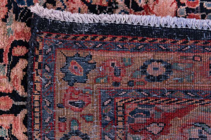 3' 9 x 10' 4 Hand Knotted Ultra Vintage Persian Wool Runner Rug