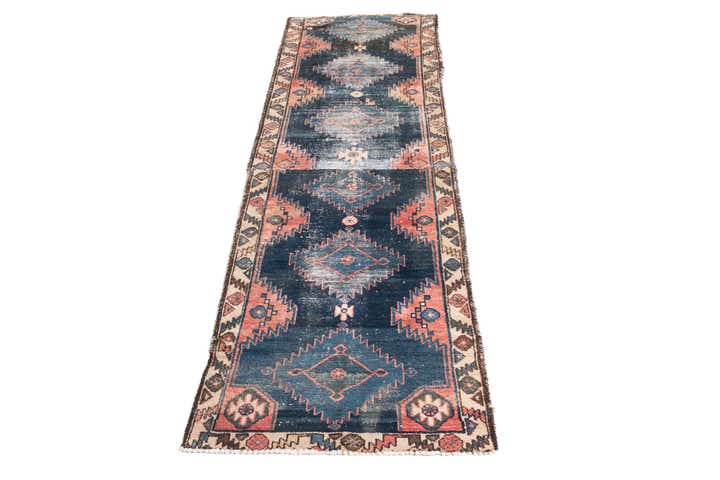 2' 8 x 7' 10 Hand Knotted Ultra Vintage Persian Wool Runner Rug