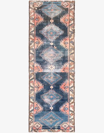 2' 8 x 7' 10 Hand Knotted Ultra Vintage Persian Wool Runner Rug