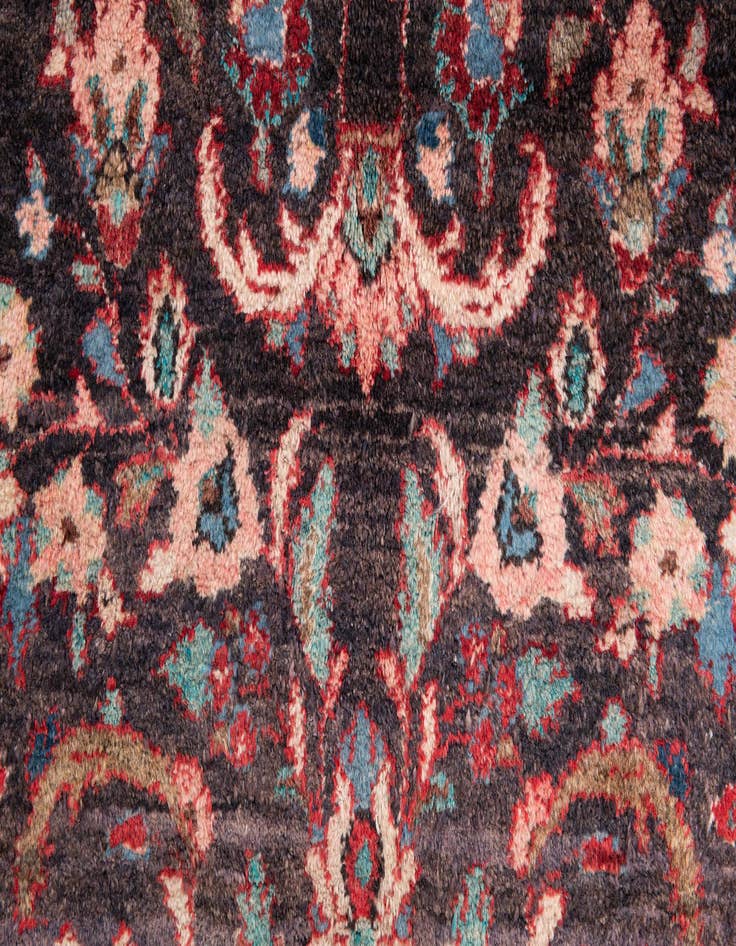 Detail image of 5' x 10' 1  Hand Knotted Ultra Vintage Persian Wool Runner Rug