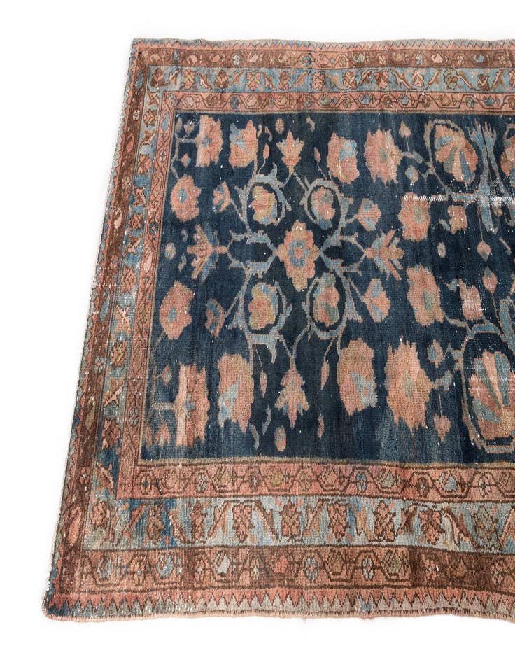 Detail image of 4' x 9' 7  Hand Knotted Ultra Vintage Persian Wool Runner Rug