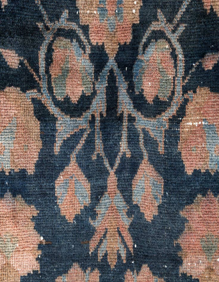 Detail image of 4' x 9' 7  Hand Knotted Ultra Vintage Persian Wool Runner Rug