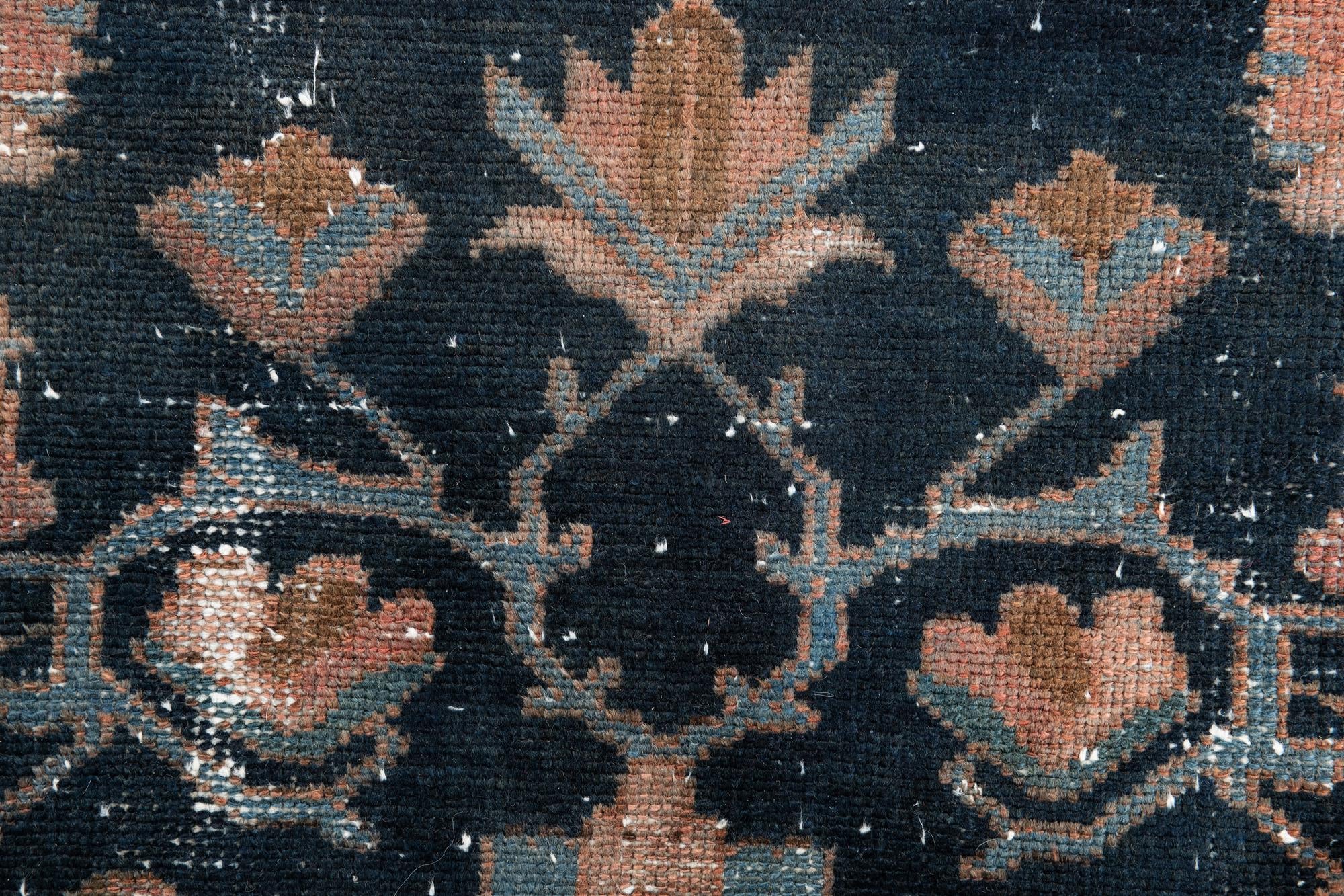 4' x 9' 7 Hand Knotted Ultra Vintage Persian Wool Runner Rug