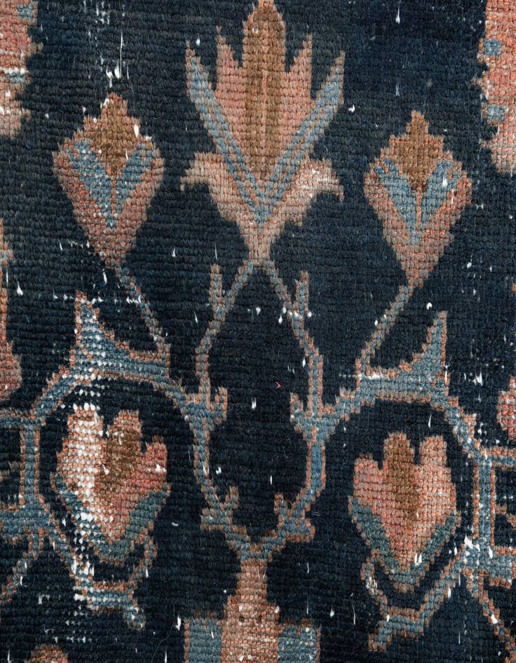 Detail image of 4' x 9' 7  Hand Knotted Ultra Vintage Persian Wool Runner Rug