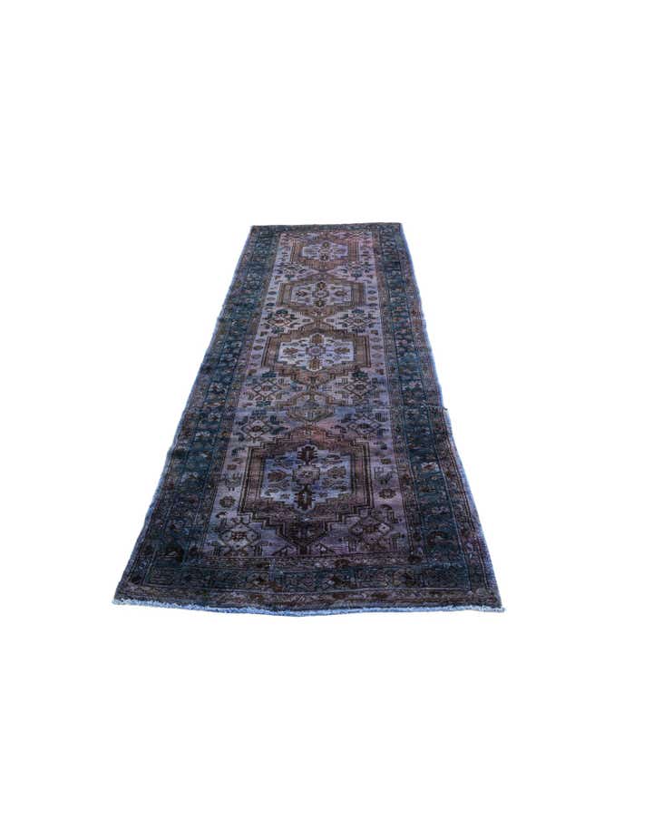 3' 6 x 8' 10 Hand Knotted Ultra Vintage Persian Wool Runner Rug