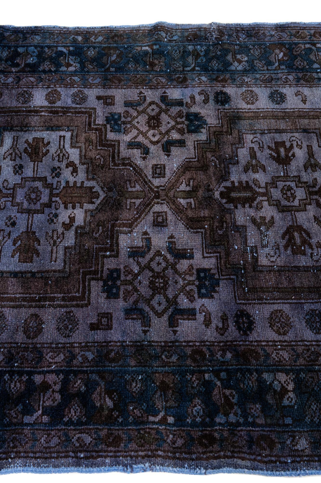 3' 6 x 8' 10 Hand Knotted Ultra Vintage Persian Wool Runner Rug