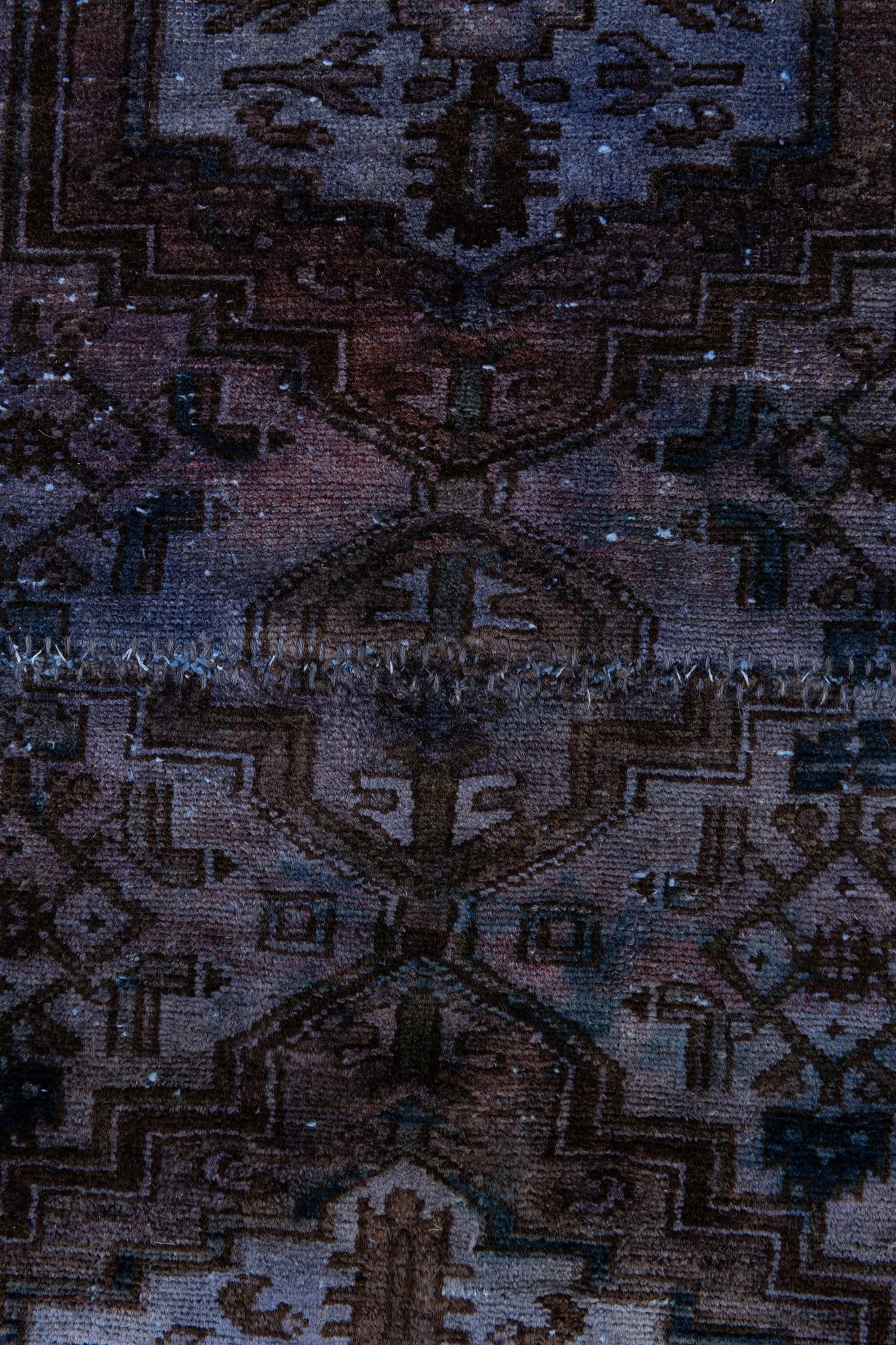 3' 6 x 8' 10 Hand Knotted Ultra Vintage Persian Wool Runner Rug