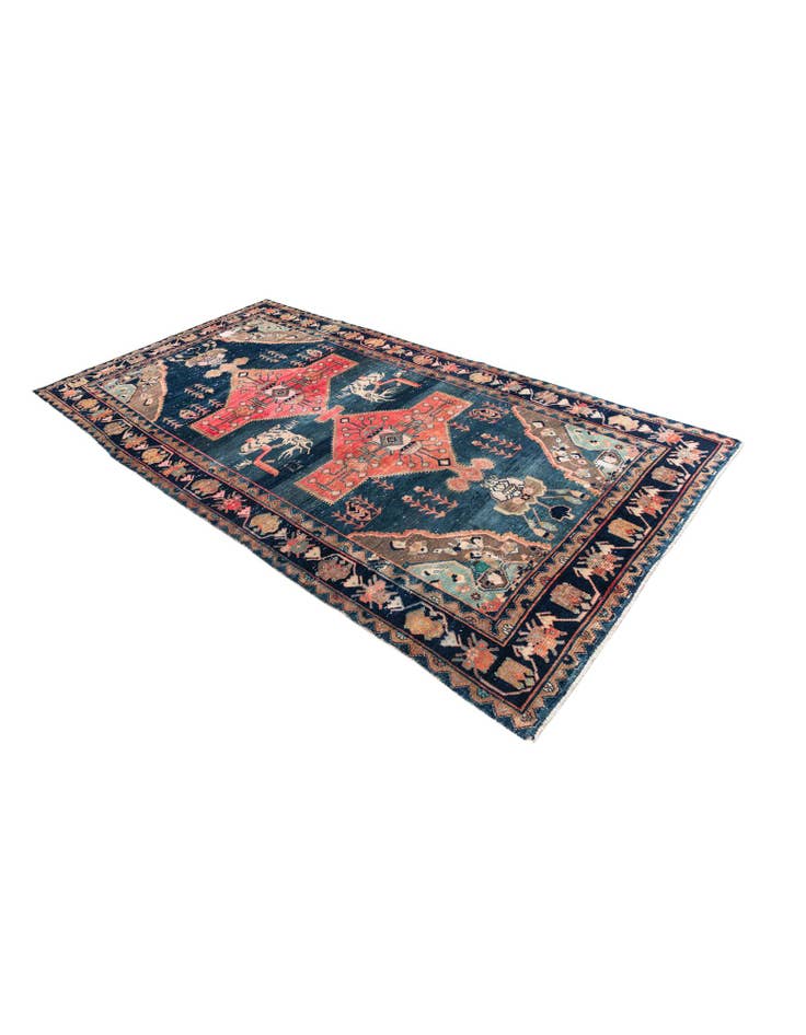 Detail image of 5' 1 x 10' Hand Knotted Ultra Vintage Persian Wool Runner Rug