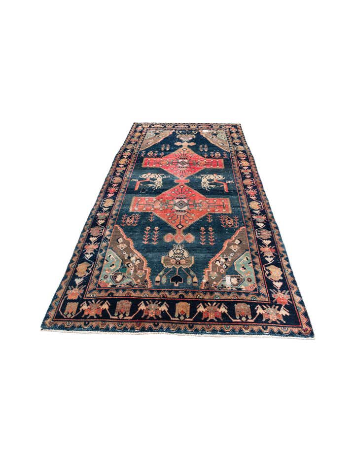 5' 1 x 10' Hand Knotted Ultra Vintage Persian Wool Runner Rug