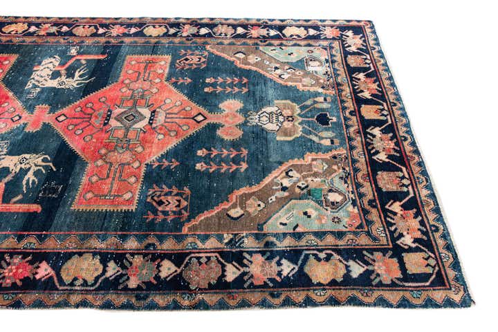 5' 1 x 10' Hand Knotted Ultra Vintage Persian Wool Runner Rug