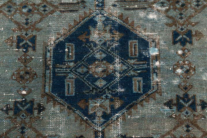 3' x 5' 9 Hand Knotted Ultra Vintage Persian Wool Runner Rug