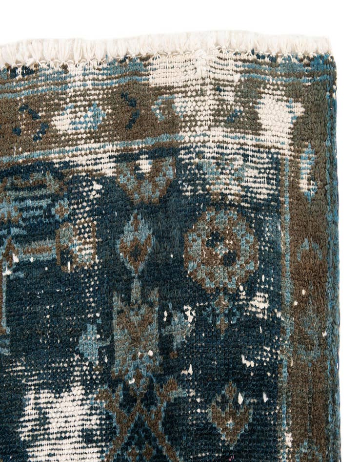 Detail image of 3' x 5' 9  Hand Knotted Ultra Vintage Persian Wool Runner Rug