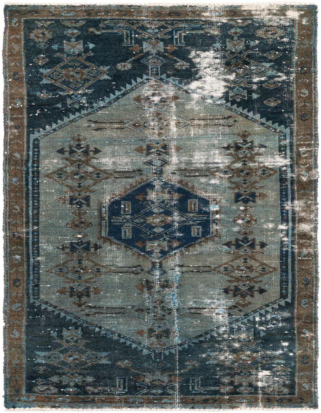 Primary image 3' x 5' 9  Hand Knotted Ultra Vintage Persian Wool Runner Rug