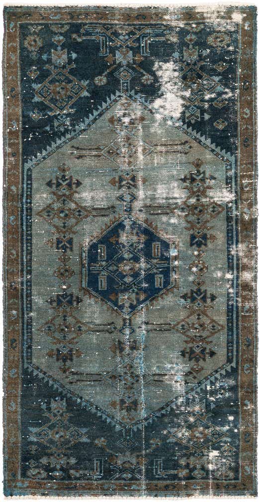 3' x 5' 9 Hand Knotted Ultra Vintage Persian Wool Runner Rug