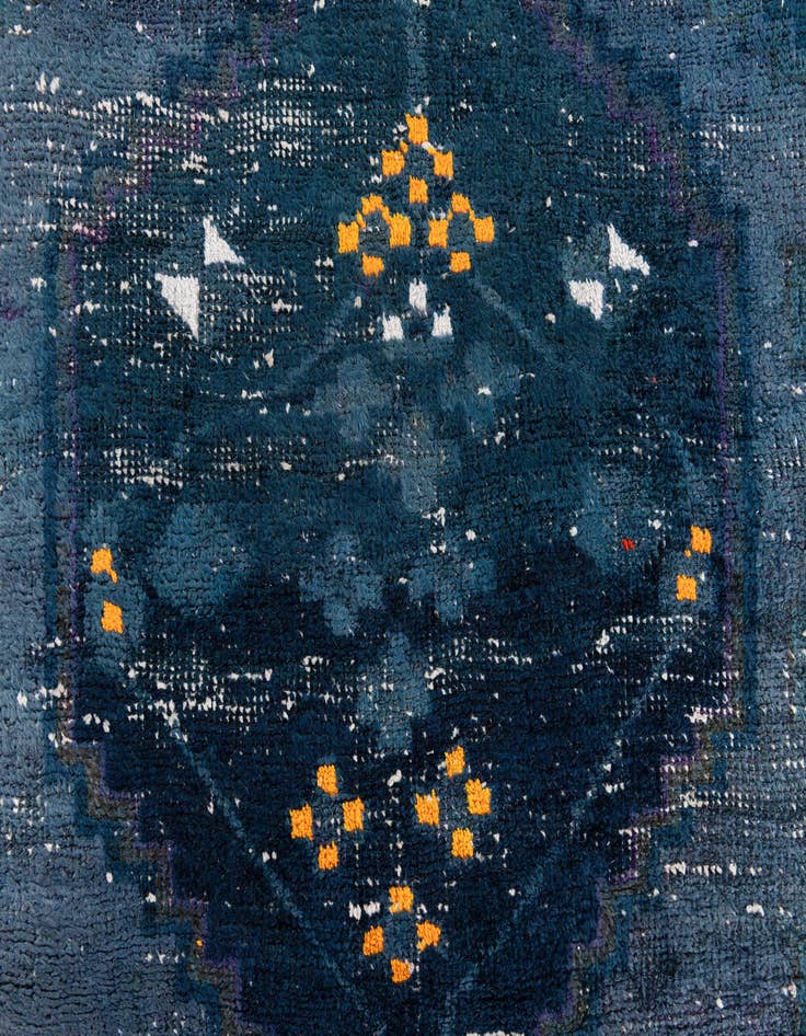 Detail image of 2' 9 x 6'  Hand Knotted Ultra Vintage Persian Wool Runner Rug