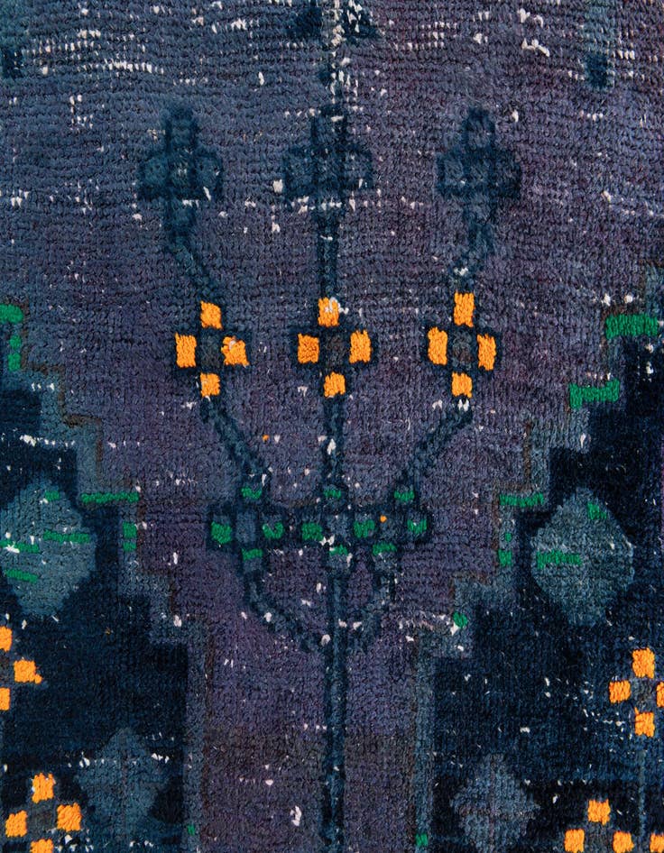 Detail image of 2' 9 x 6'  Hand Knotted Ultra Vintage Persian Wool Runner Rug