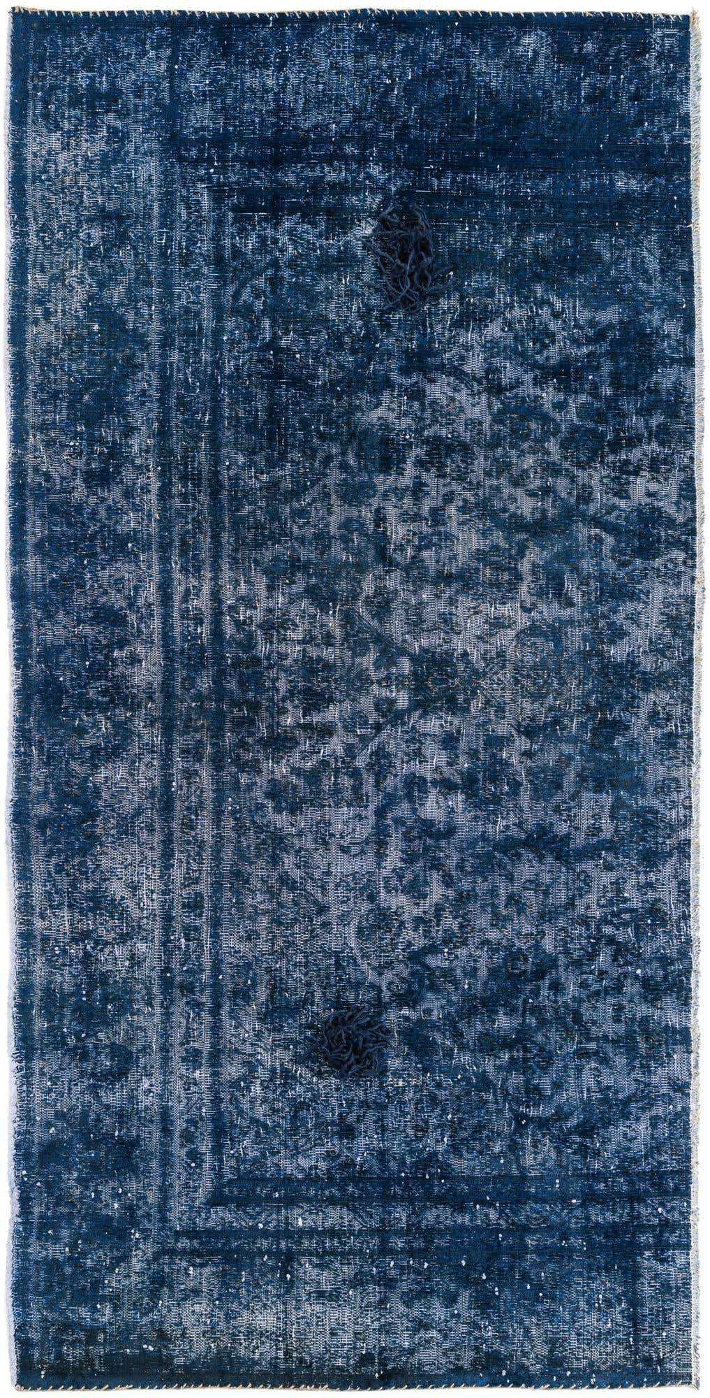 4' 3 x 8' 7 Hand Knotted Ultra Vintage Persian Wool Runner Rug