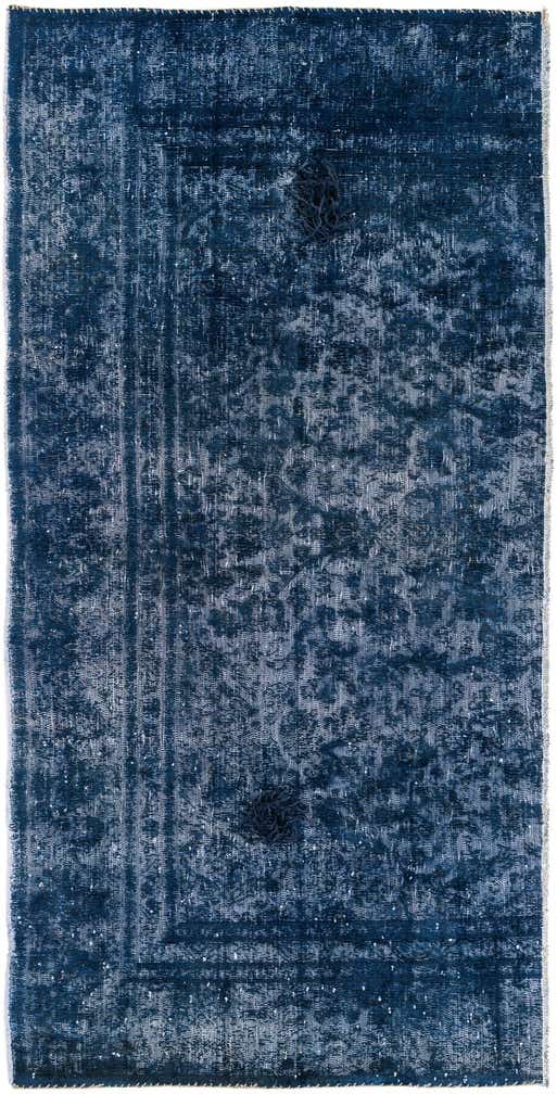 4' 3 x 8' 7 Hand Knotted Ultra Vintage Persian Wool Runner Rug