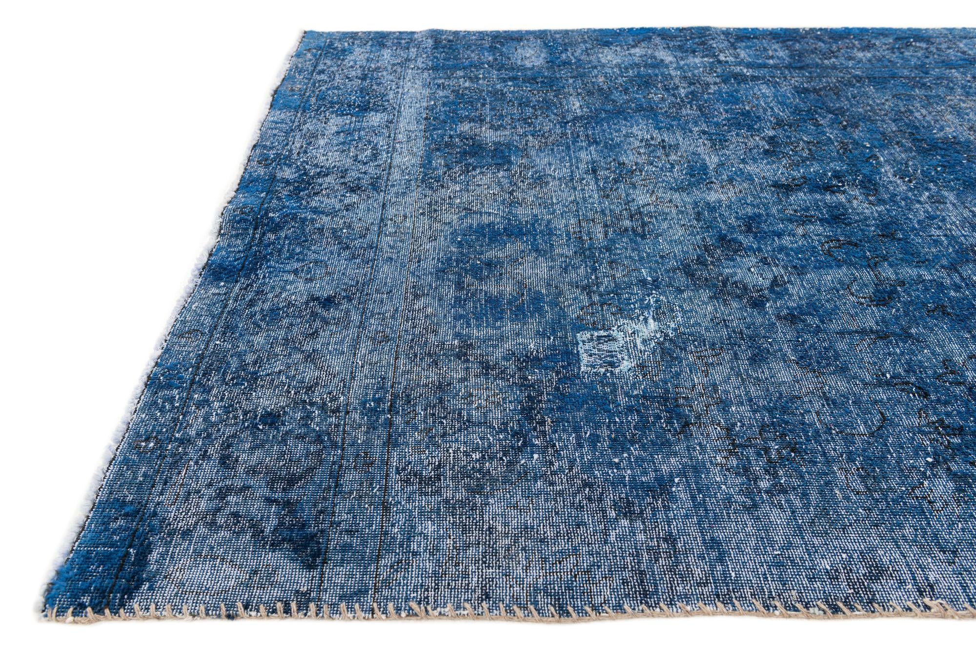 4' 10 x 9' 8 Hand Knotted Ultra Vintage Persian Wool Runner Rug