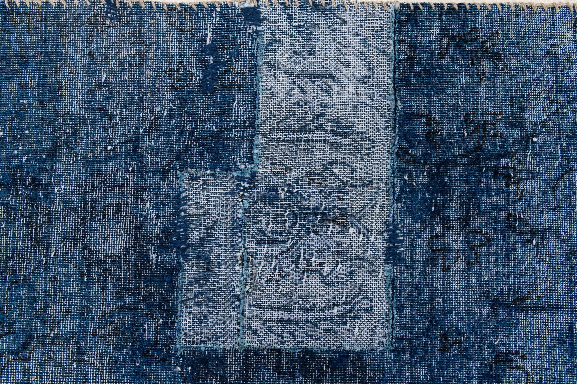 4' 10 x 9' 8 Hand Knotted Ultra Vintage Persian Wool Runner Rug