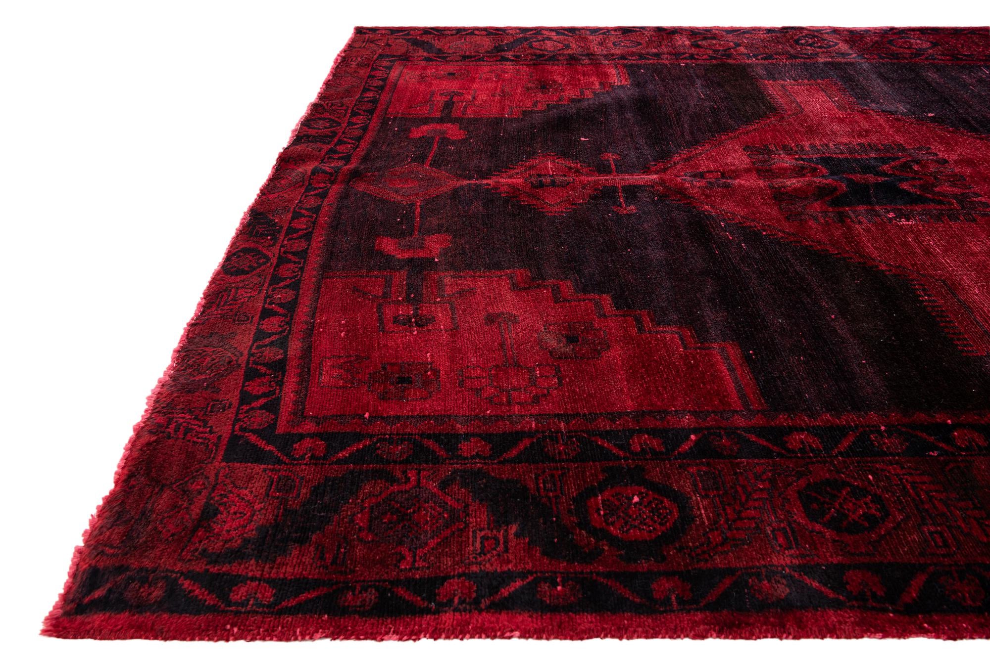 5' 5 x 10' 8 Hand Knotted Ultra Vintage Persian Wool Runner Rug