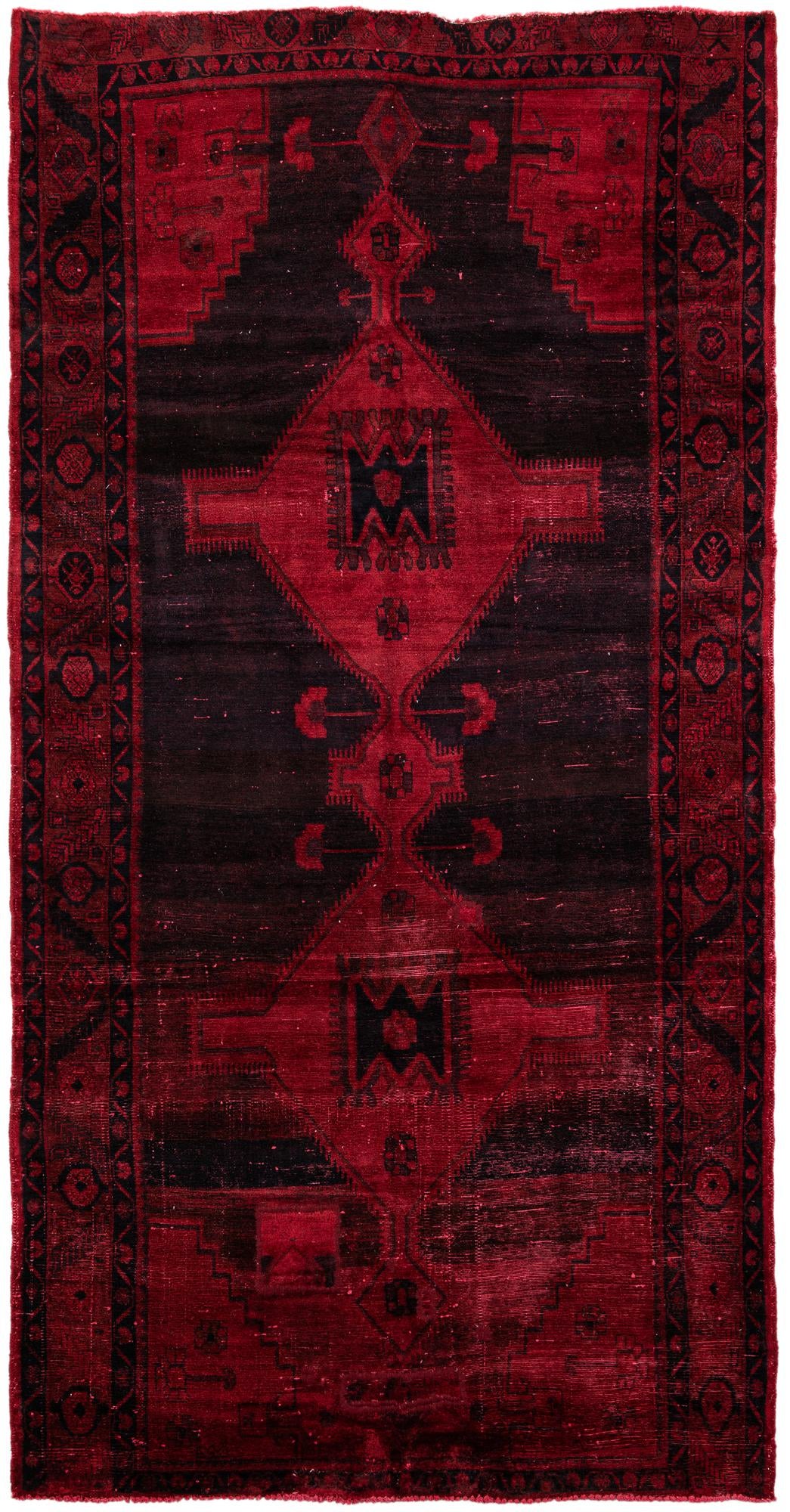 5' 5 x 10' 8 Hand Knotted Ultra Vintage Persian Wool Runner Rug