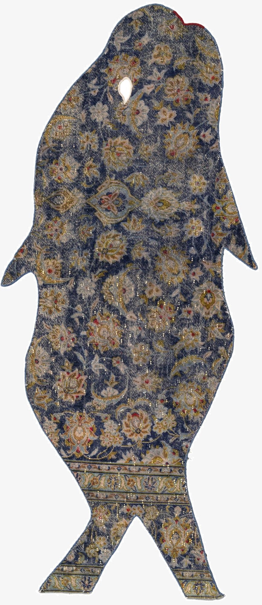 3' 2 x 7' 5  Hand Knotted Ultra Vintage Persian Wool Runner Rug