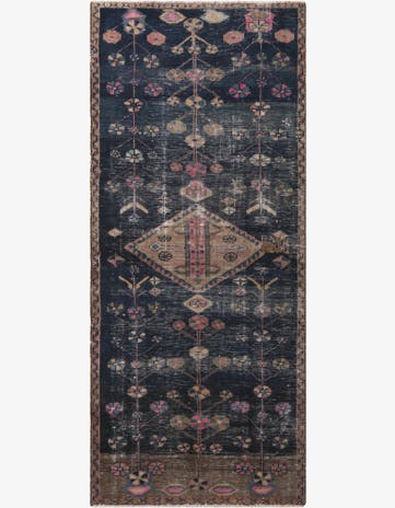 3' 8 x 8' 2 Hand Knotted Ultra Vintage Persian Wool Runner Rug
