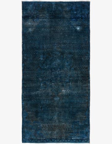 4' 1 x 8' 3 Hand Knotted Ultra Vintage Persian Wool Runner Rug