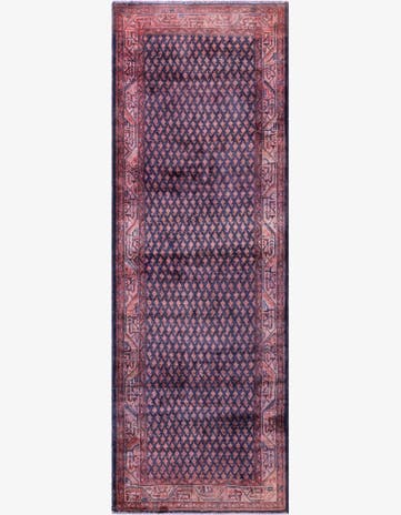 3' 7 x 10' 3 Hand Knotted Ultra Vintage Persian Wool Runner Rug