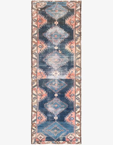 2' 8 x 7' 10 Hand Knotted Ultra Vintage Persian Wool Runner Rug