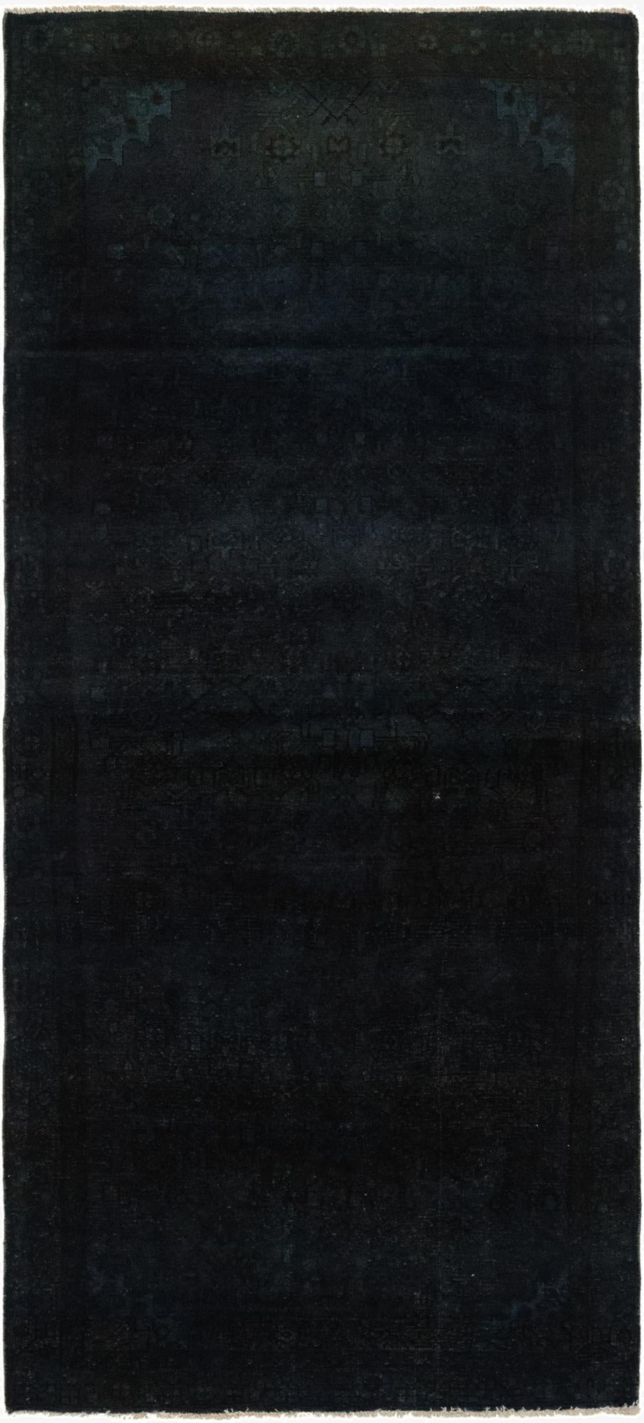 3' 7 x 8' 6  Hand Knotted Ultra Vintage Persian Wool Runner Rug