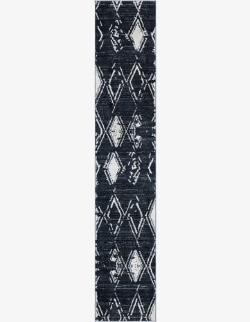 Jill Zarin Navy Blue Uptown Carnegie Hill Runner Rug