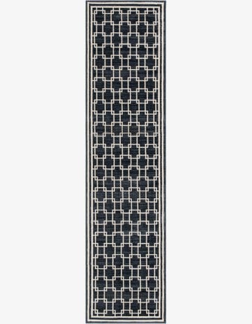 Jill Zarin Navy Blue Metropolitan Uptown Runner Rug