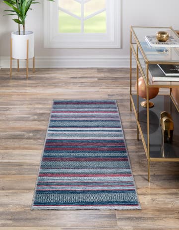 2' x 5' Washable Yara Runner Rug