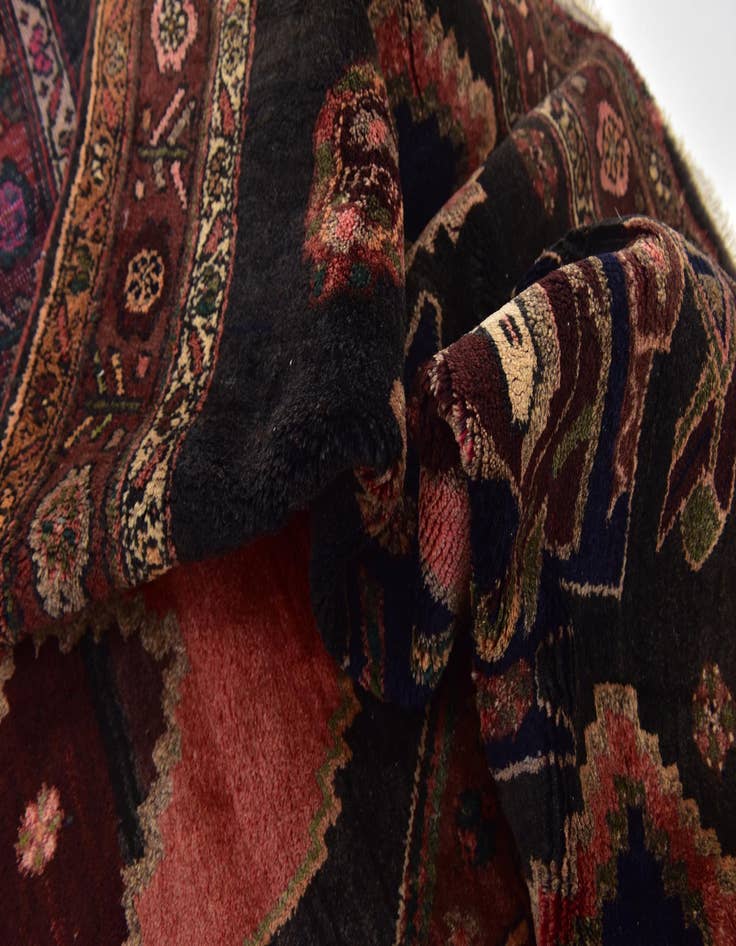 Detail image of 4' 10 x 10' 9 Hand Knotted Zanjan Persian Wool Runner Rug