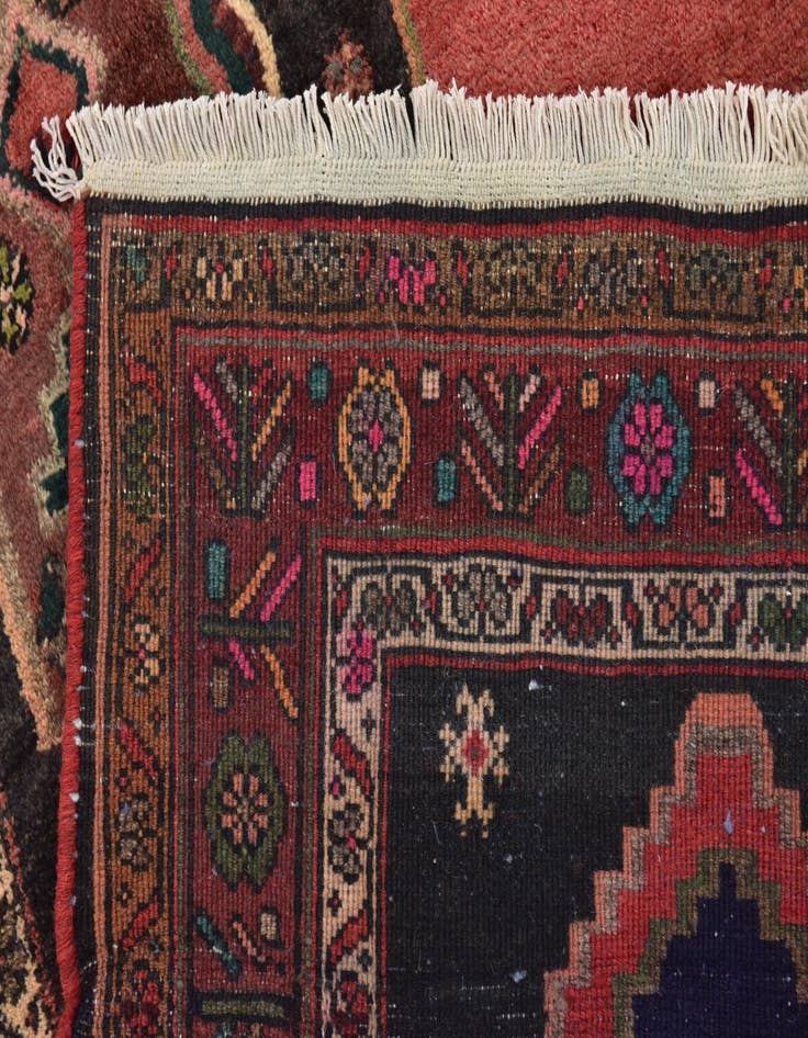 Detail image of 4' 10 x 10' 9 Hand Knotted Zanjan Persian Wool Runner Rug