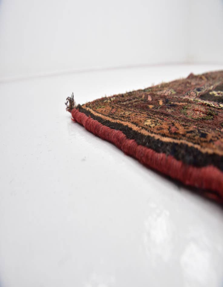 Detail image of 4' 10 x 10' 9 Hand Knotted Zanjan Persian Wool Runner Rug