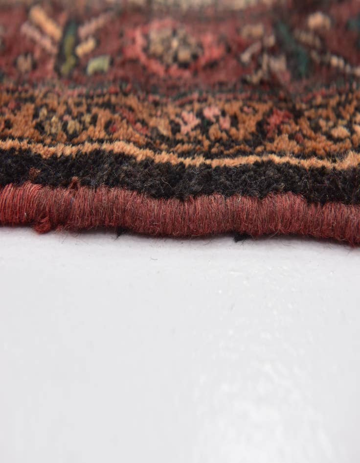 Detail image of 4' 10 x 10' 9 Hand Knotted Zanjan Persian Wool Runner Rug