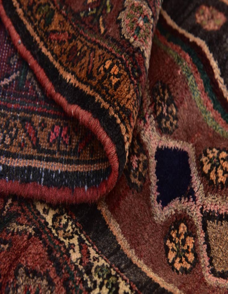 Detail image of 4' 10 x 10' 9 Hand Knotted Zanjan Persian Wool Runner Rug