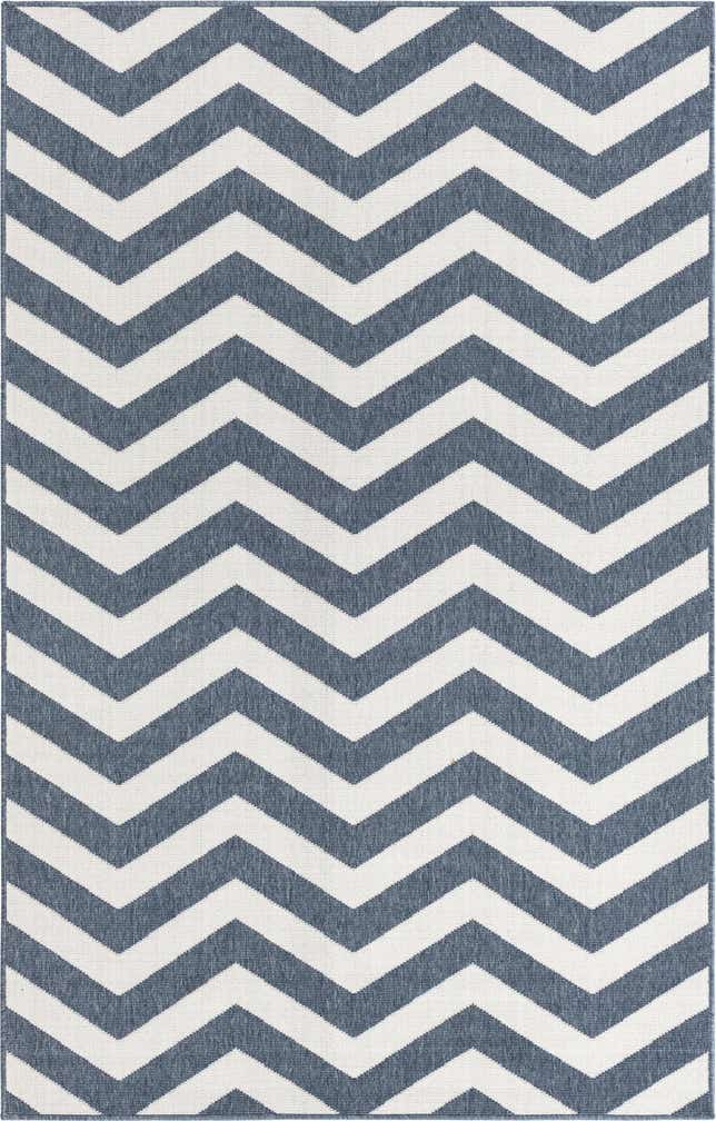 1' 3 x 1' 3 Easy-Clean Coastal Indoor / Outdoor Sample Rug