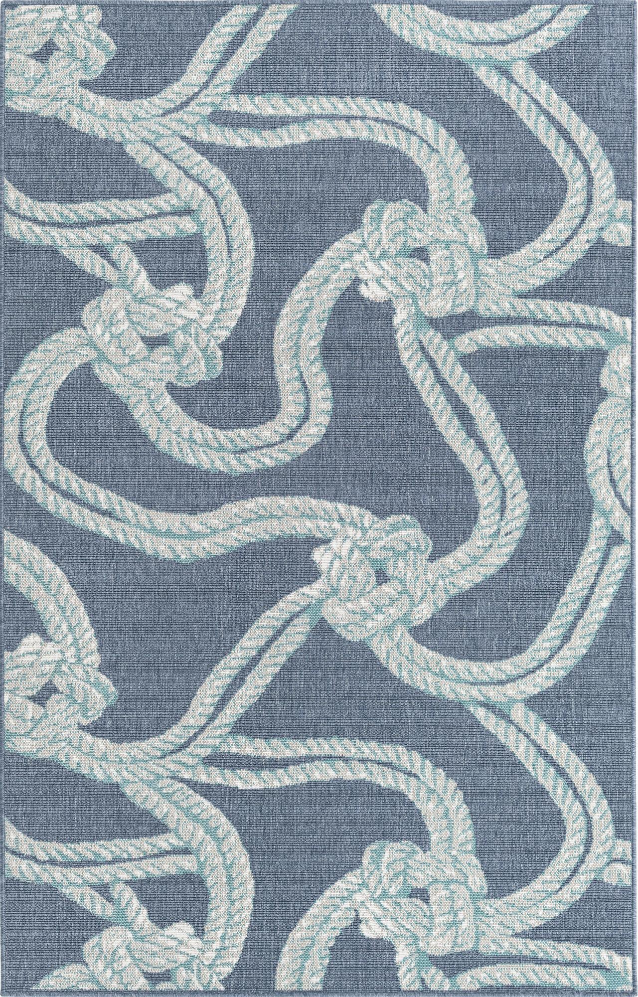 1' 3 x 1' 3 Easy-Clean Coastal Indoor / Outdoor Sample Rug