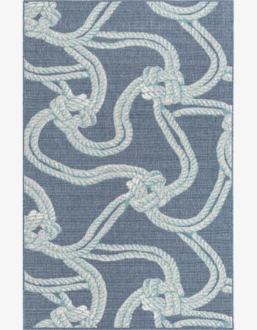 1' 3 x 1' 3 Easy-Clean Coastal Indoor / Outdoor Sample Rug