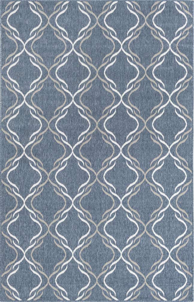 1' 3 x 1' 3 Easy-Clean Trellis Indoor / Outdoor Sample Rug