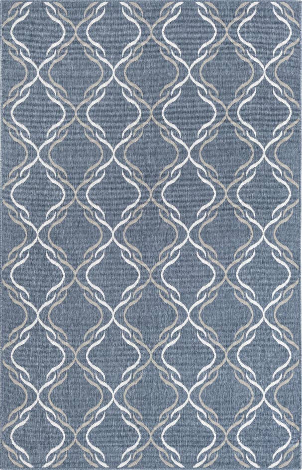 Detail image of 1' 3 x 1' 3 Easy-Clean Trellis Indoor / Outdoor Sample Rug