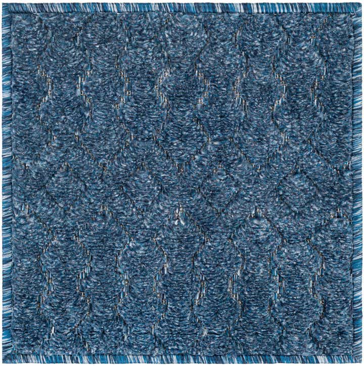 1' 4 x 1' 4 Easy-Clean Trellis Textured Indoor / Outdoor Sample Rug