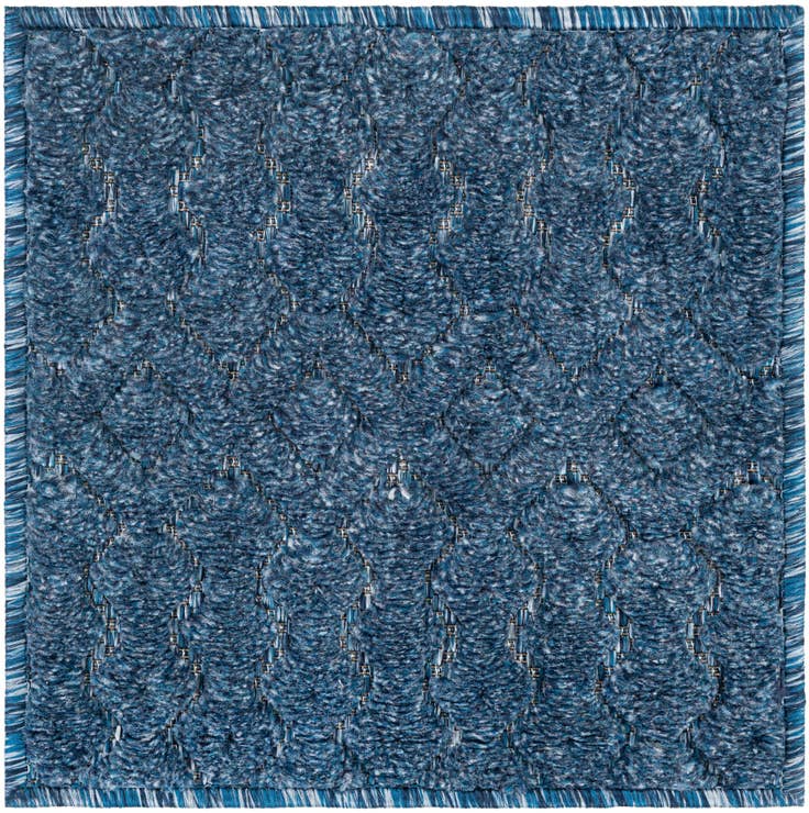 Detail image of 1' 4 x 1' 4 Easy-Clean Trellis Textured Indoor / Outdoor Sample Rug